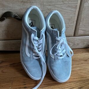 Vans Light Blue / Grey Blue Suede Sneakers Men’s 7.5 or women’s 9.5